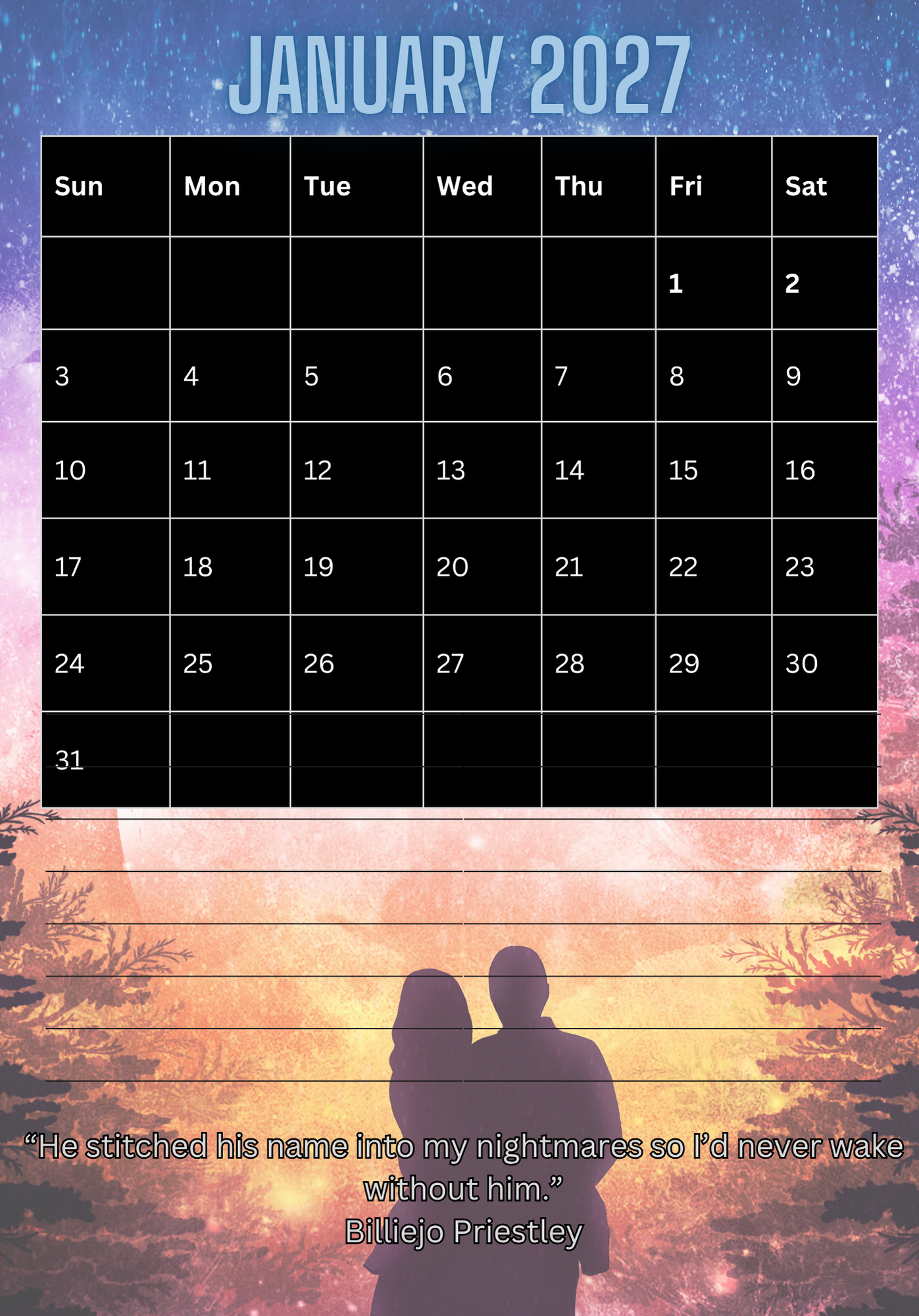 Exclusive NSFW Calendar April 2026-March2027 - Image 4